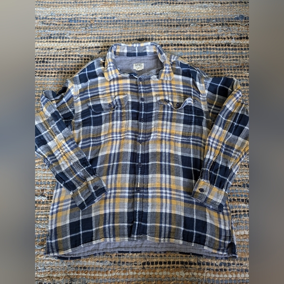 American Eagle Outfitters Other - AE Super Soft Flannel Shirt Men's XL American Eagle Blue Plaid Button Up Comfy C